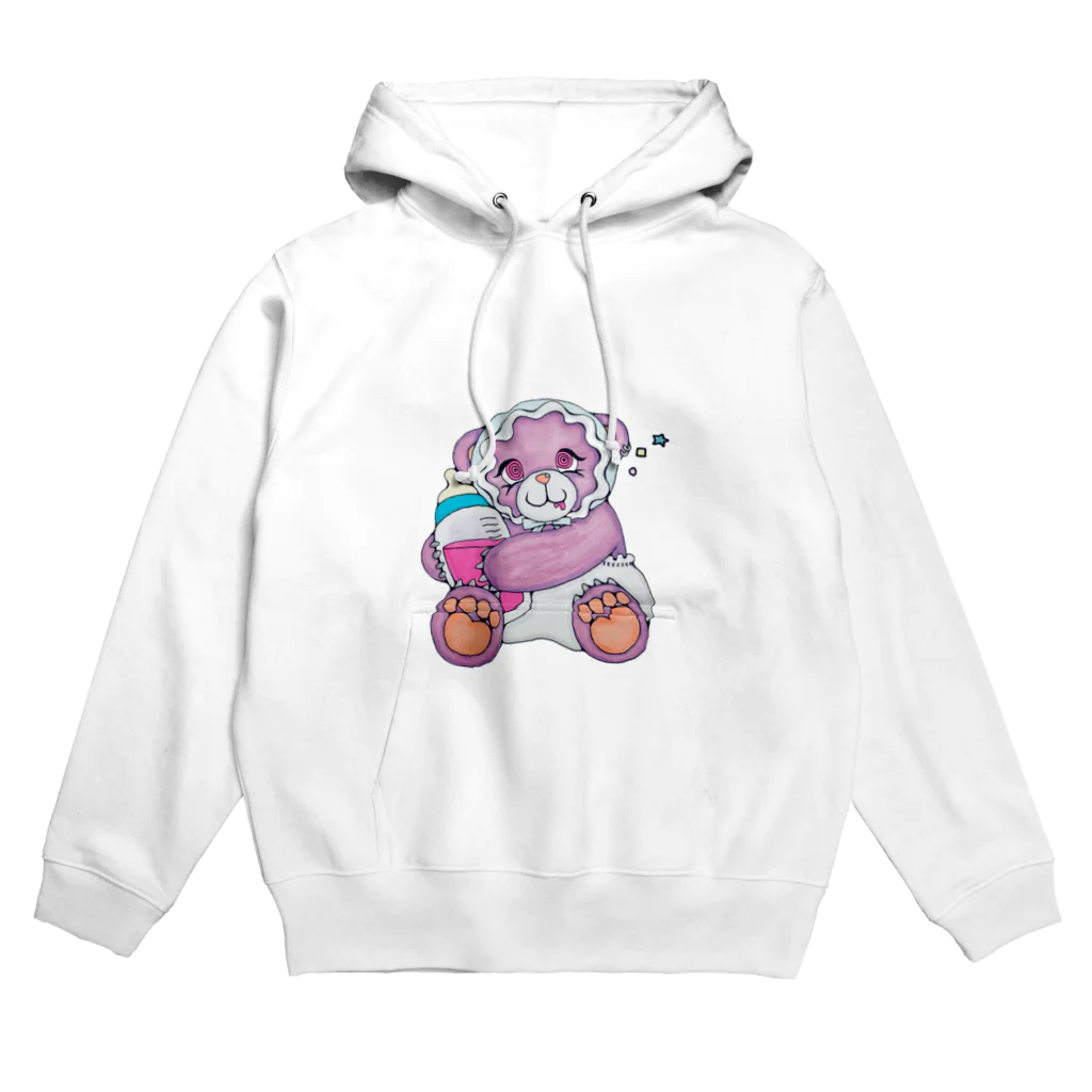 くまちくまお屋さんのdrunk baby🧸 Hoodie