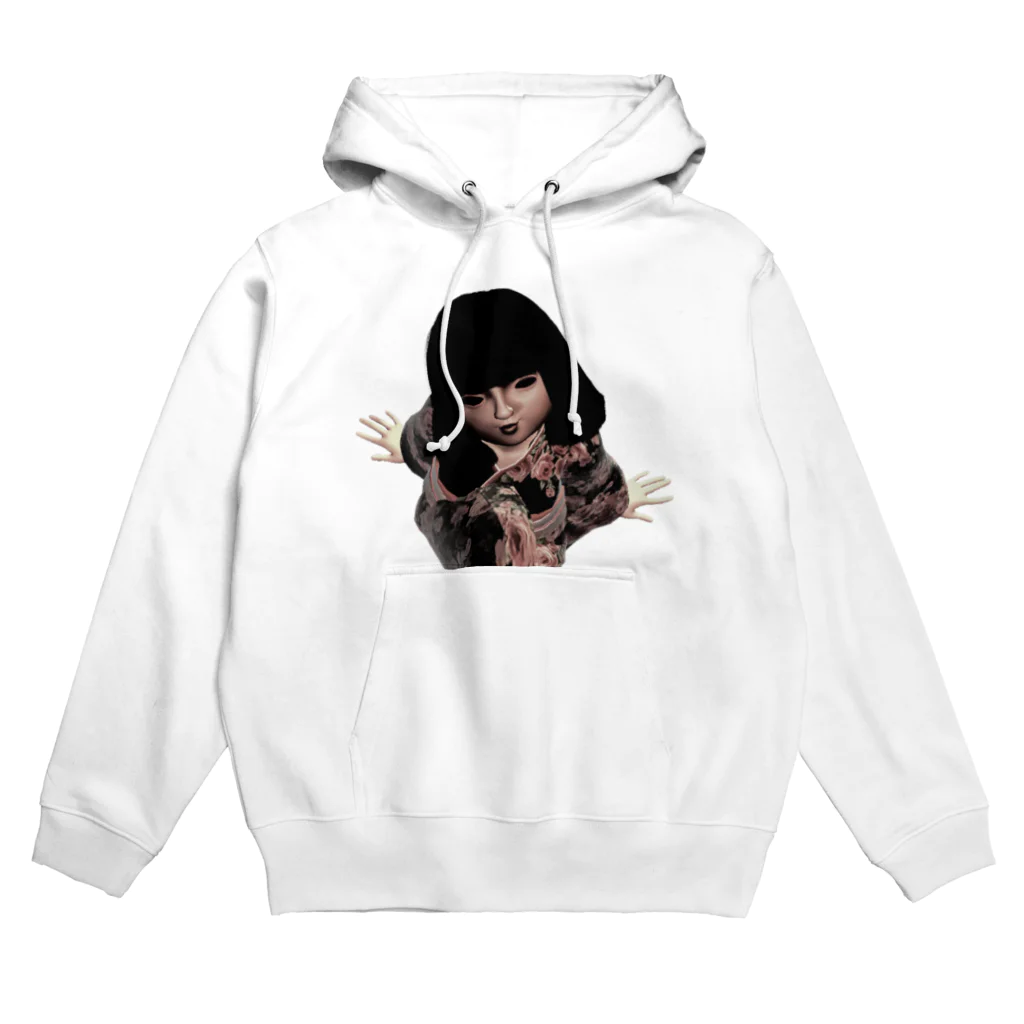 【ホラー専門店】ジルショップの不気味 ダーク 怖い 日本人形 Hoodie