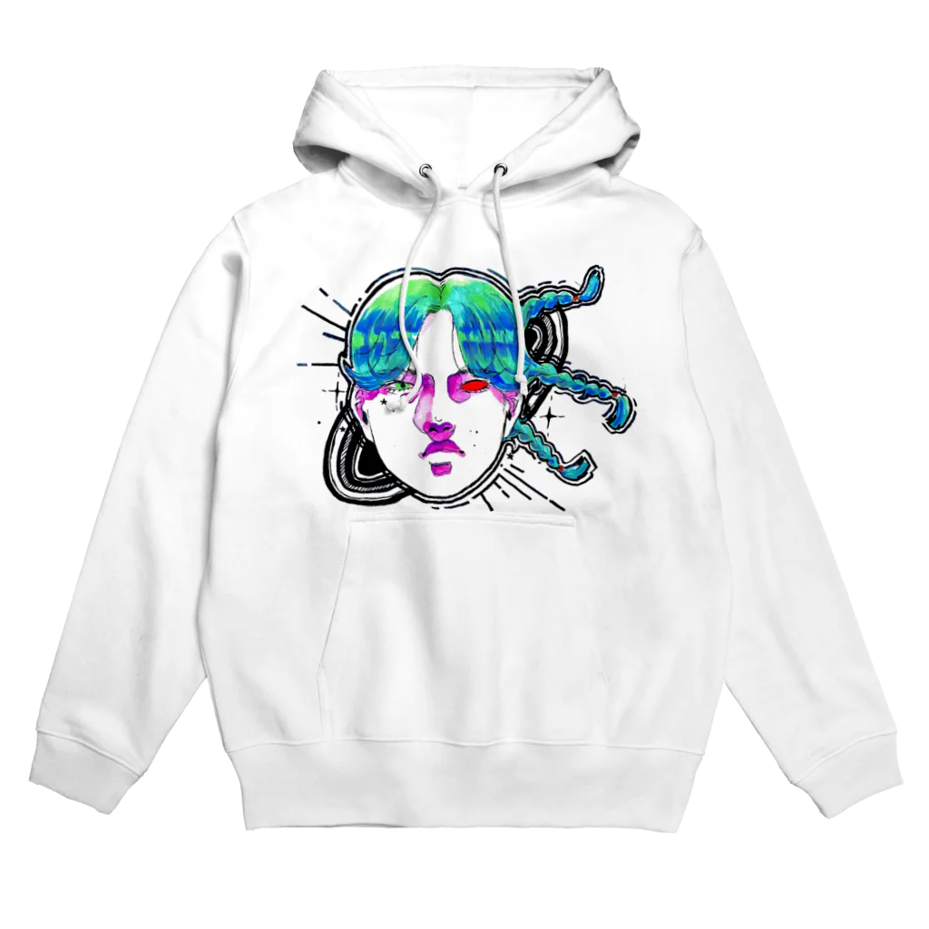 ANCHAN WORLDの宇宙みつあみ Hoodie