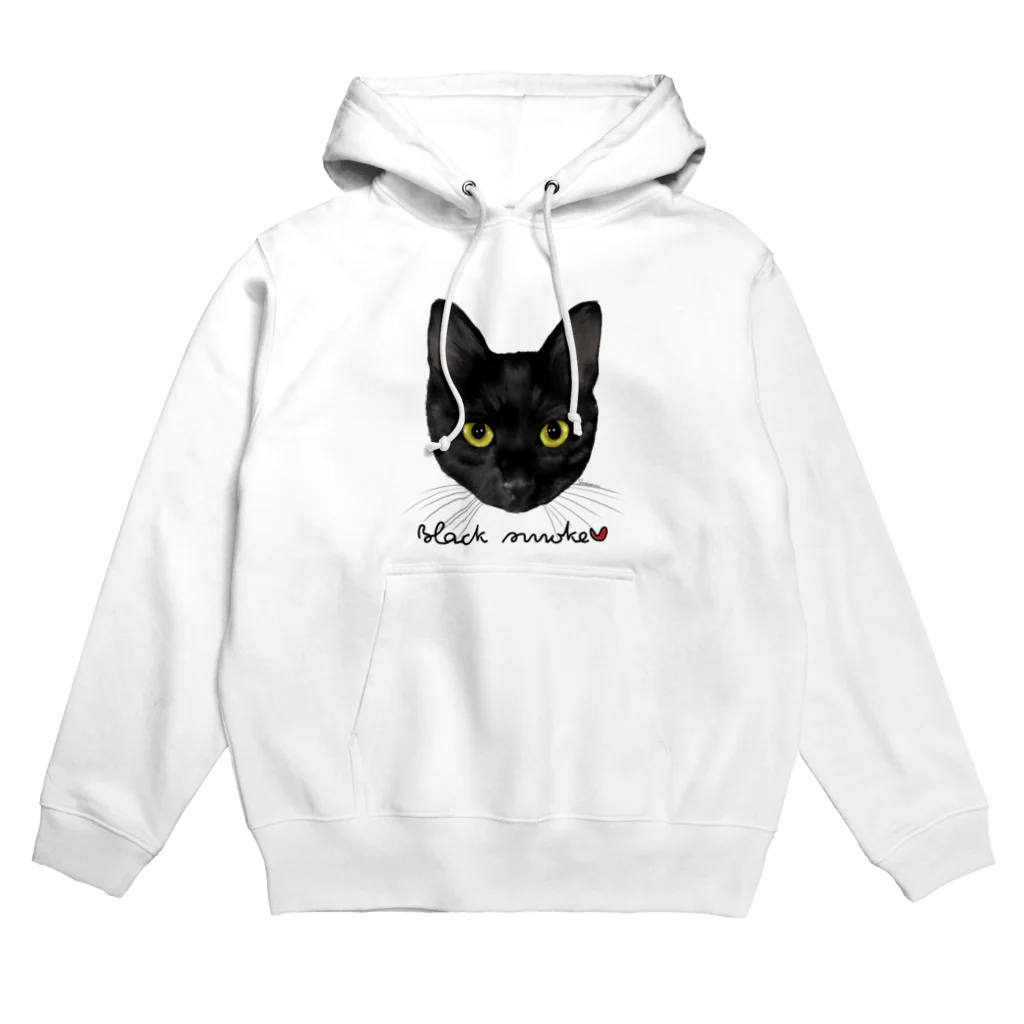 しろくまるいるいと動物たちのブラックスモークタビー Hoodie