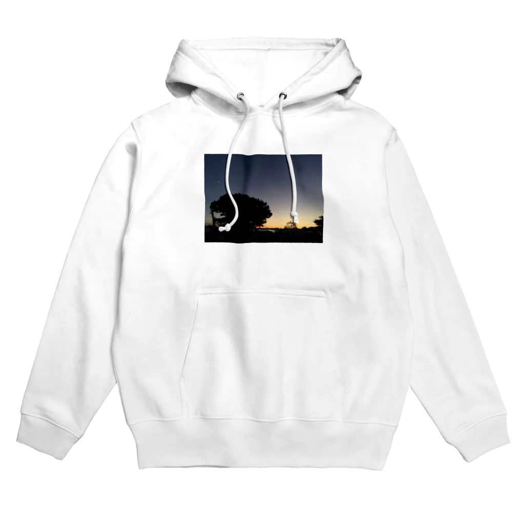 とまとまとの夕暮れと三日月 Hoodie