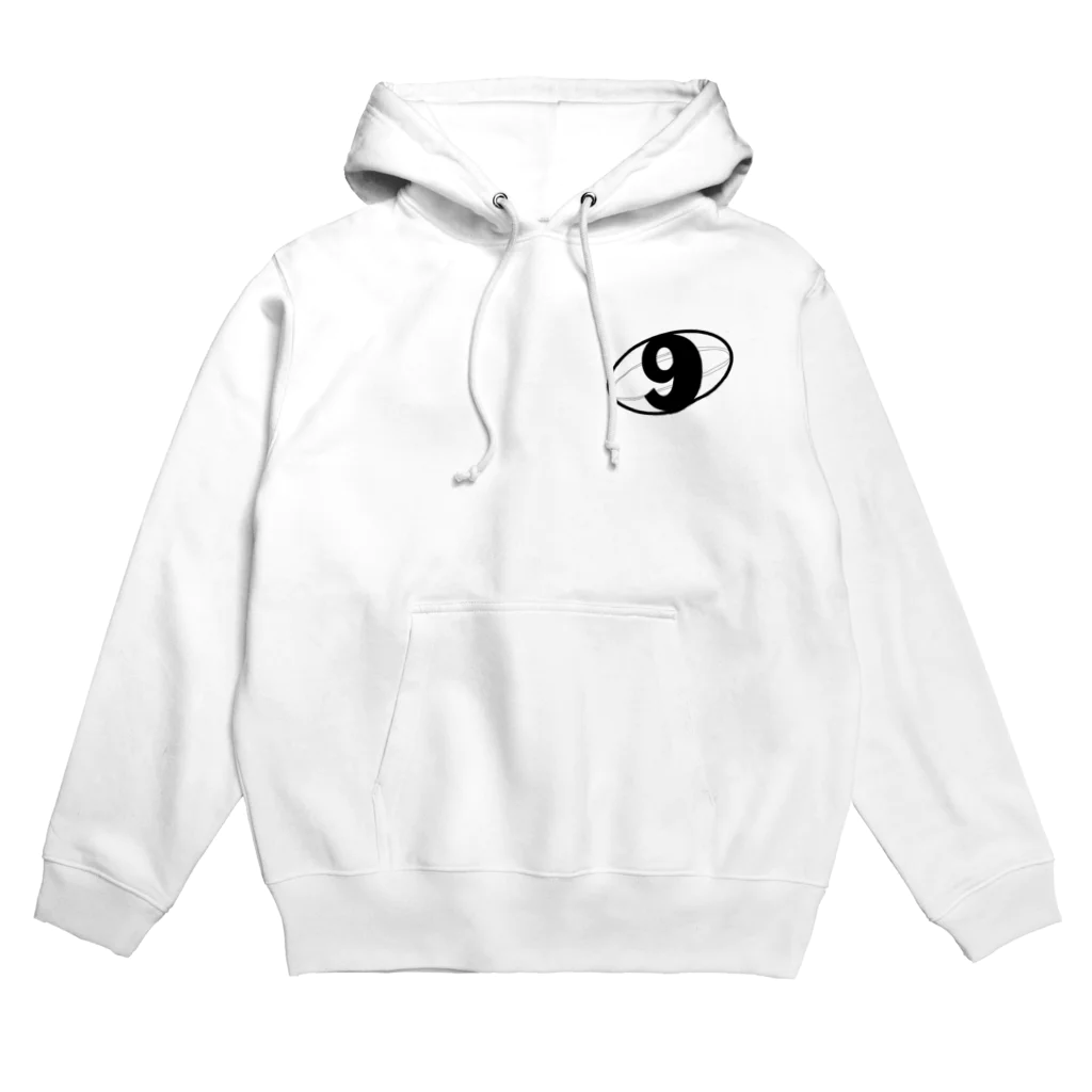 【闘球商店】タックルウォーズの【ラグビー】スクラムハーフ専用9番バッジ Hoodie