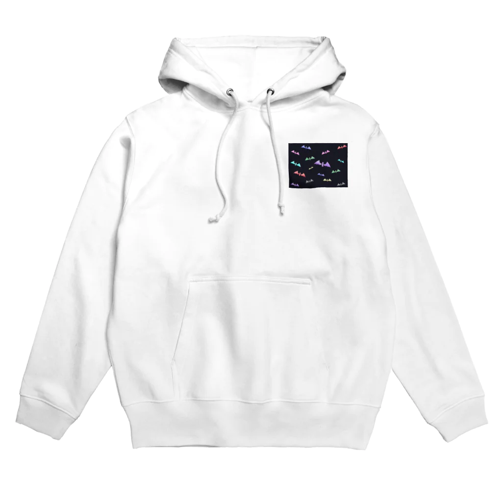 🦇水月黒羽ᙅ⩬のコウモリくん大集合（黒） Hoodie