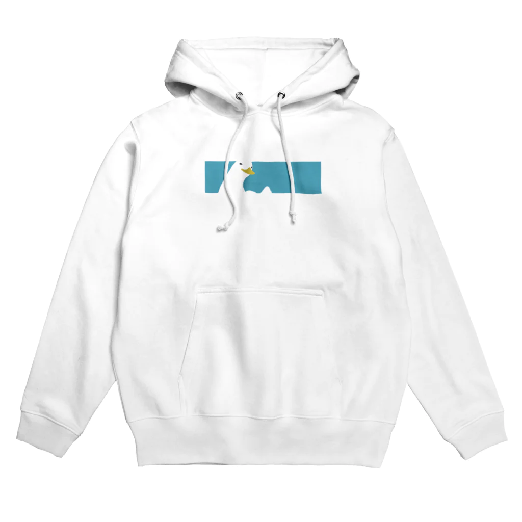 U0のはみ出るアヒル「四角いまど」 Hoodie