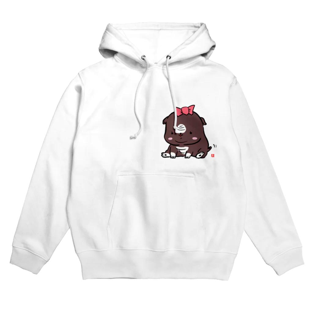 スタジオ嘉凰の我が家のブルドッグ Hoodie