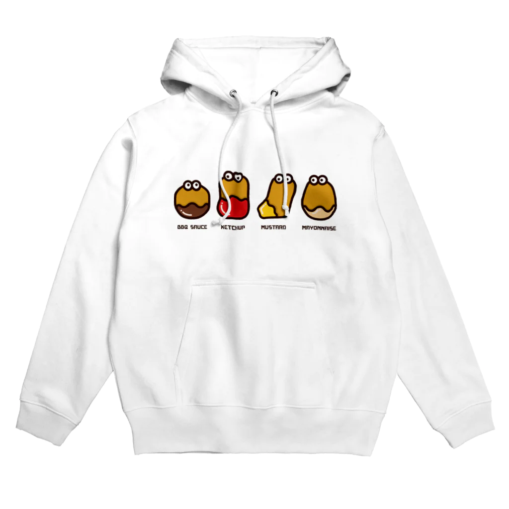 高堂玲/イラストの方のチキンナゲット４兄弟 Hoodie