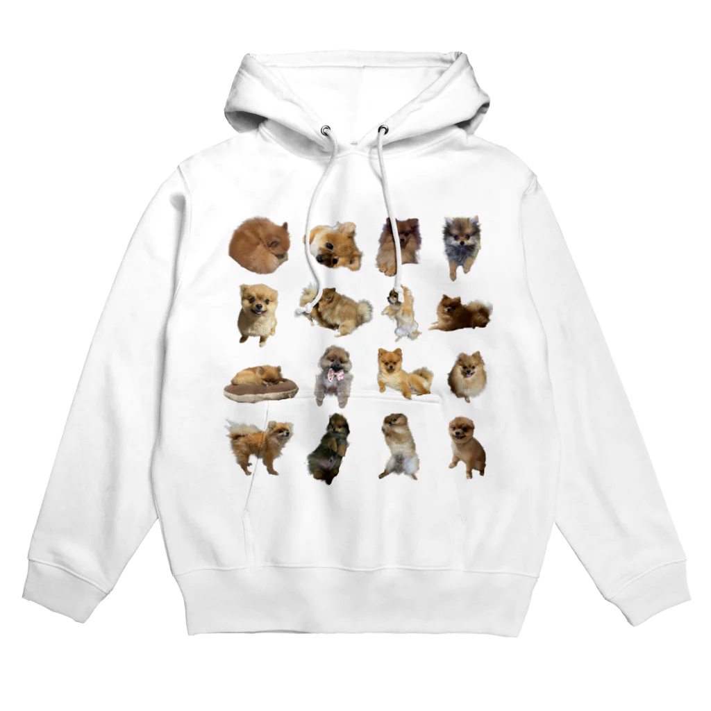 ポメラニアンやさんのモコちゃん狛ちゃん詰め合わせ Hoodie