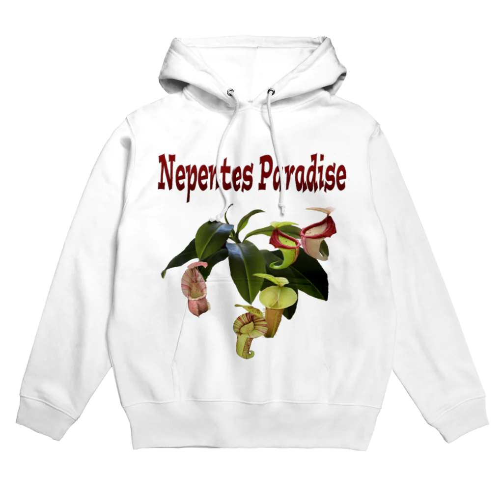 Exotc Peony～絵夢～のNepentes Paradiseシリーズ白 Hoodie