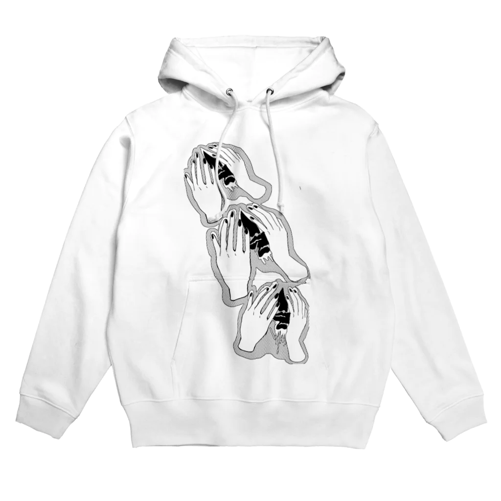 sexualmadnessの鼻からは痛いシリーズ　(白黒) Hoodie