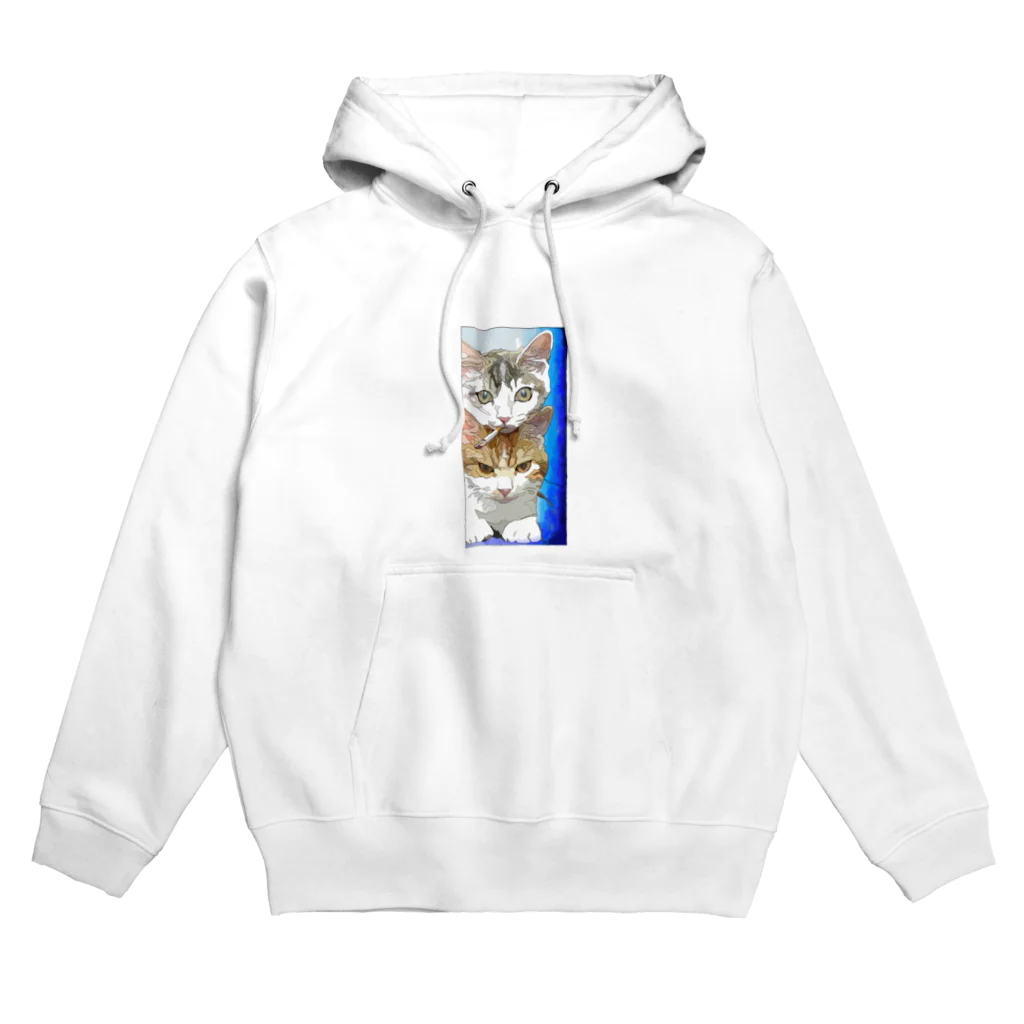 かわいいにゃんことワンコの絵のお店のめいわくニャ Hoodie