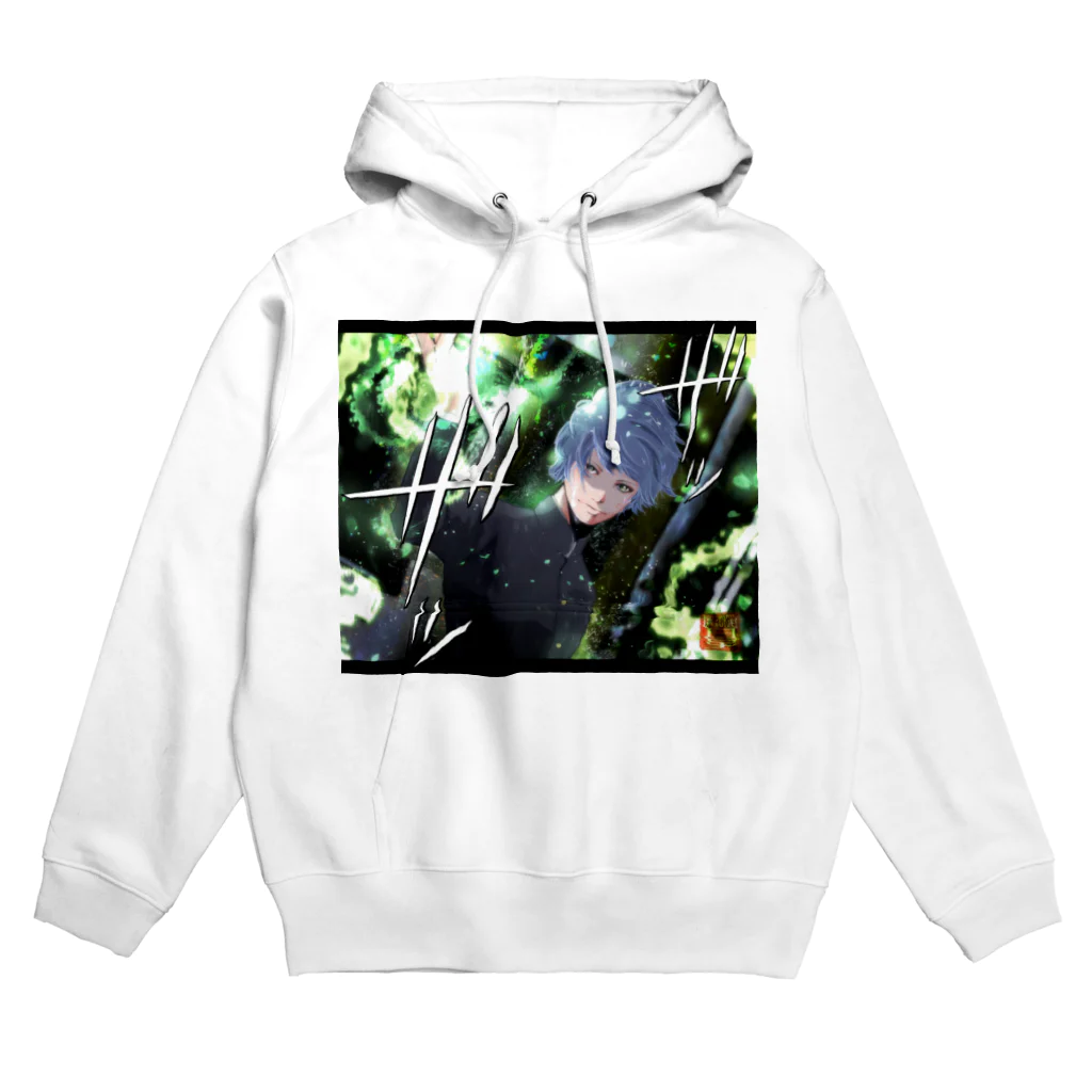 創作男子・稲冨の翡翠の風 Hoodie