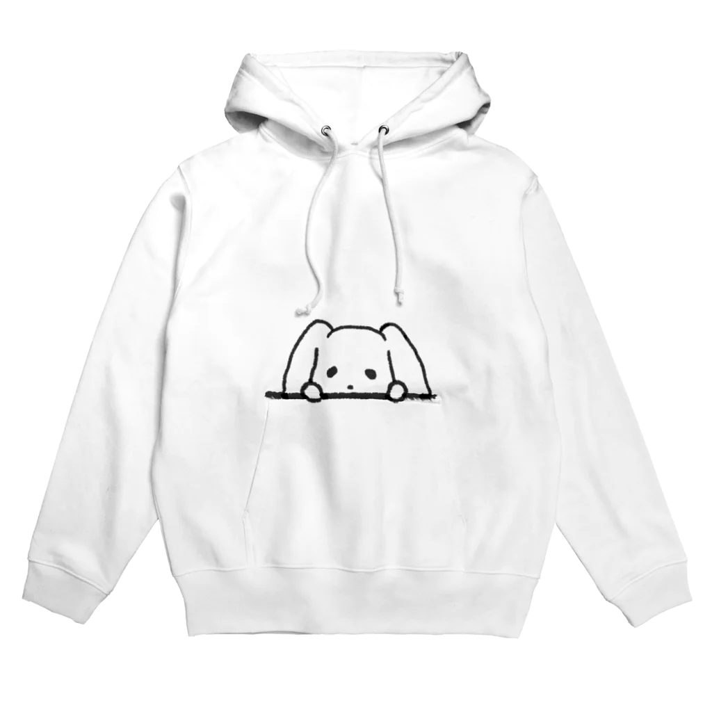 うきわさんのちらっとうさぎ Hoodie