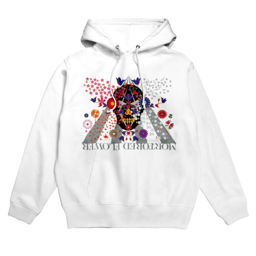 SOKICHISAITOのMOTOREDFLOWER #SKkulLL001 #FrontPrint Hoodie