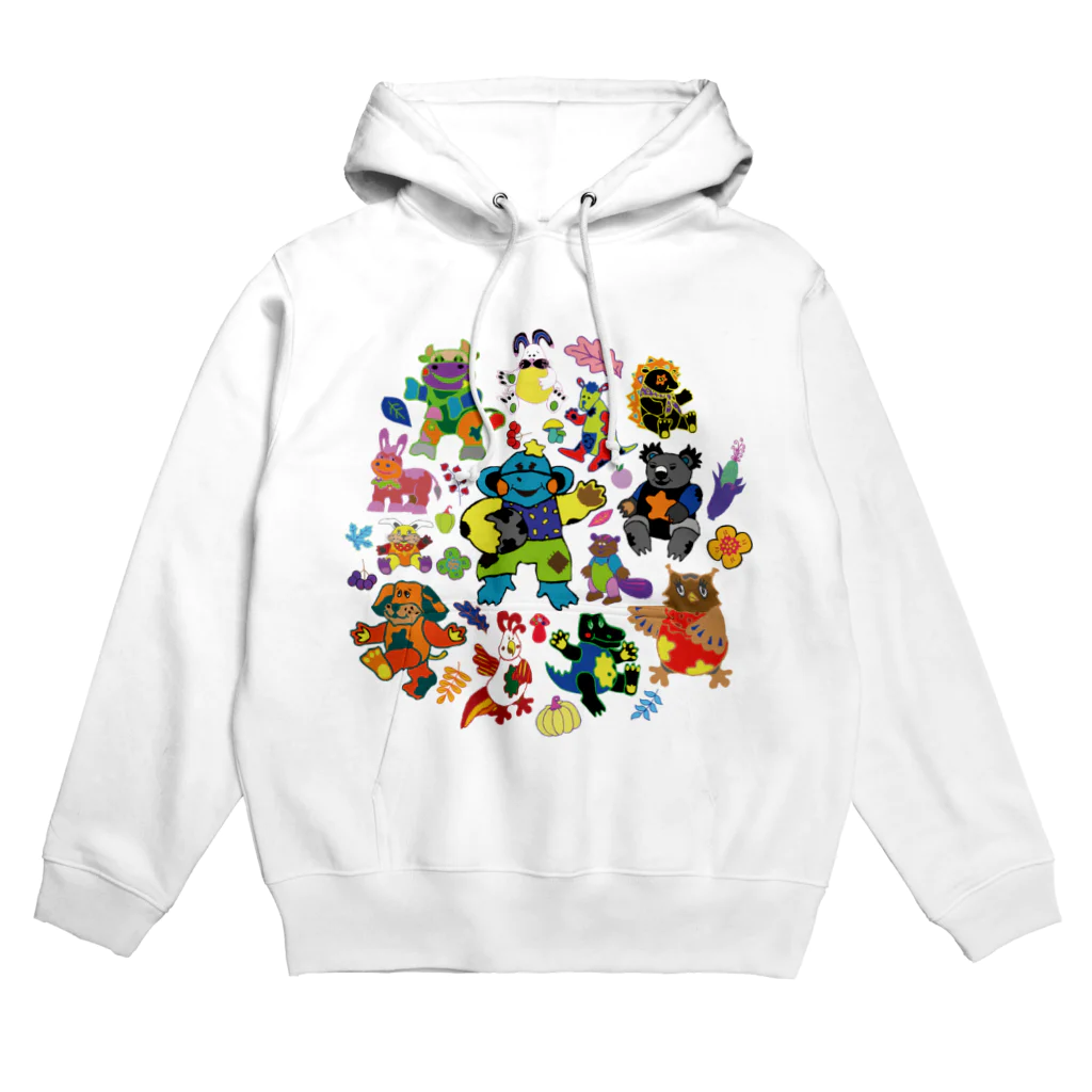 Drecome_Designのカラフルアニマル Hoodie