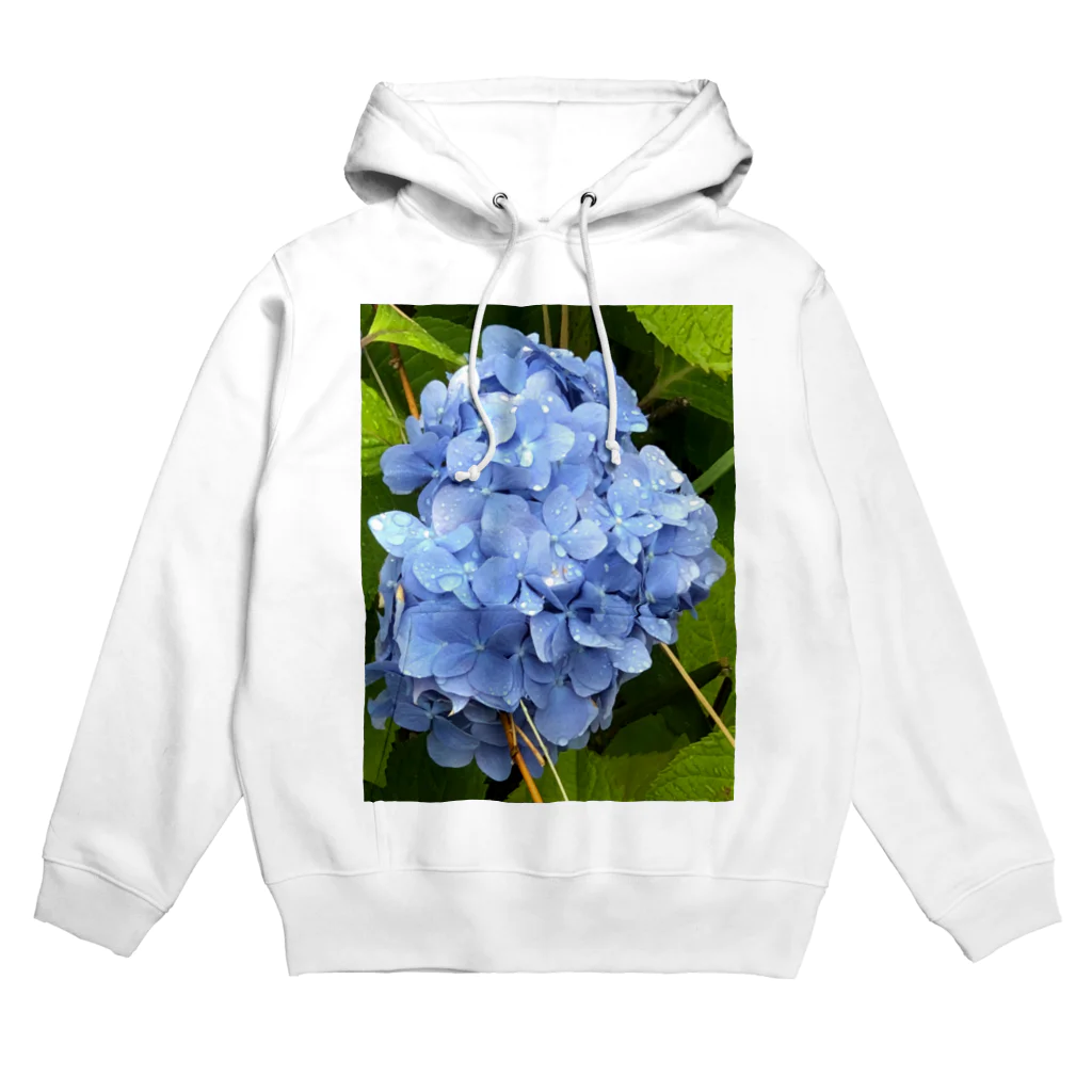 蒼い狐の紫陽花 Hoodie