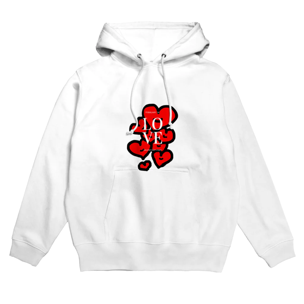 もちもち(SUZURI)のバレンタインlove Hoodie