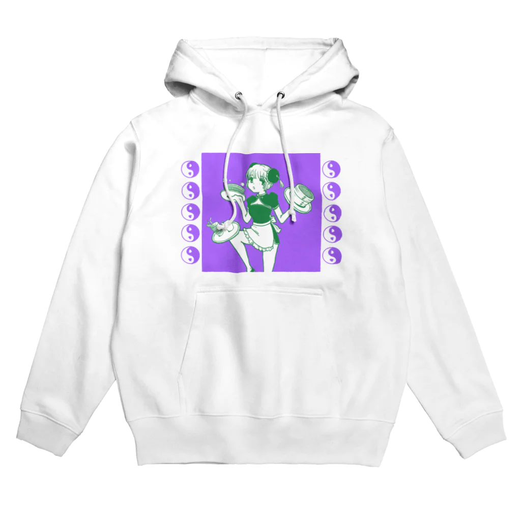 (仮)のチャイナ緑×紫 Hoodie