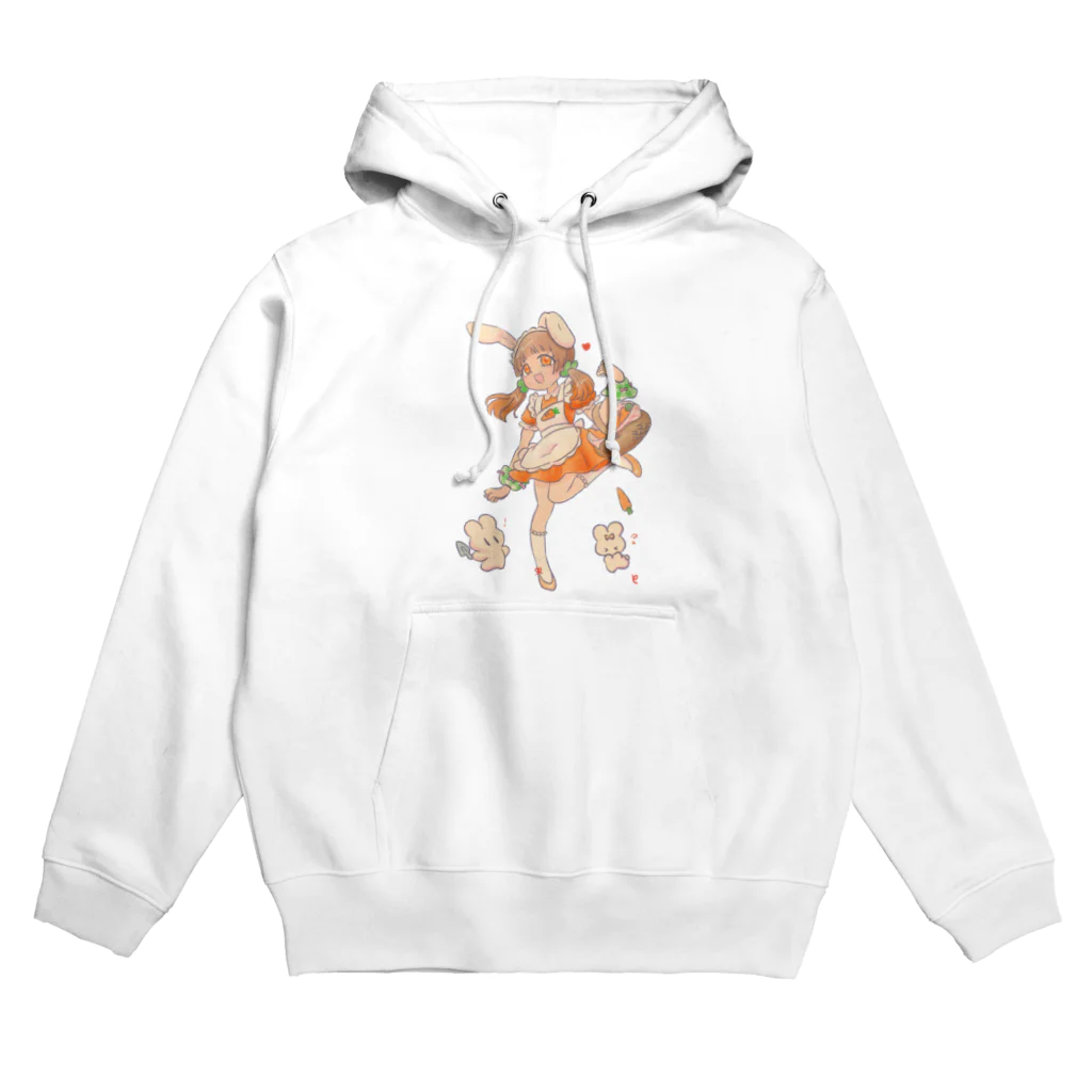 SOY suzuri店の兎沢ニジ(背景なし) Hoodie