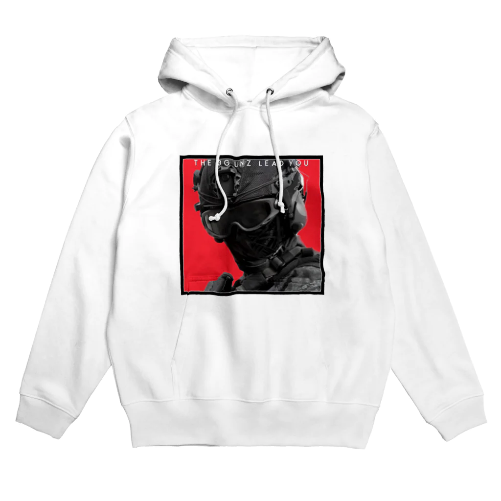 BlackRedCheeZのThe3Gunz／Rock'n'Roll Homage v1 Hoodie