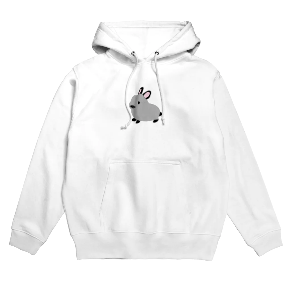 whiterabbit2010のうさぎ　サイアミーズスモークパール Hoodie