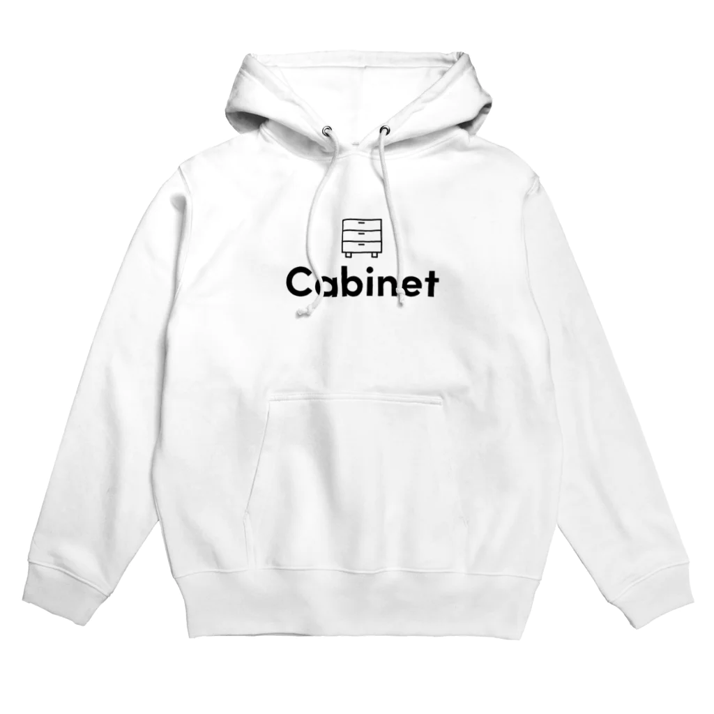 cabinetのCabinet　黒ロゴ パーカー