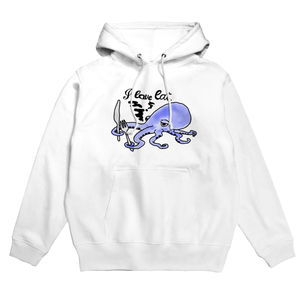 Evenの食いしん坊のタコくん Hoodie