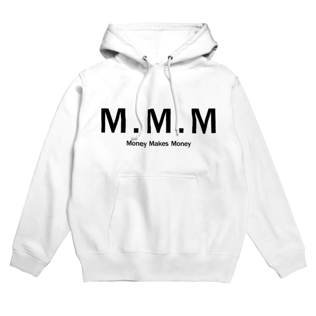 MoneyMakesMoneyのMoneyMakesMoney initial logo black Hoodie