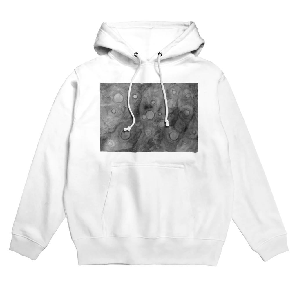 大きな世界の小さな世界の宇宙のシャボン玉(白黒) Hoodie