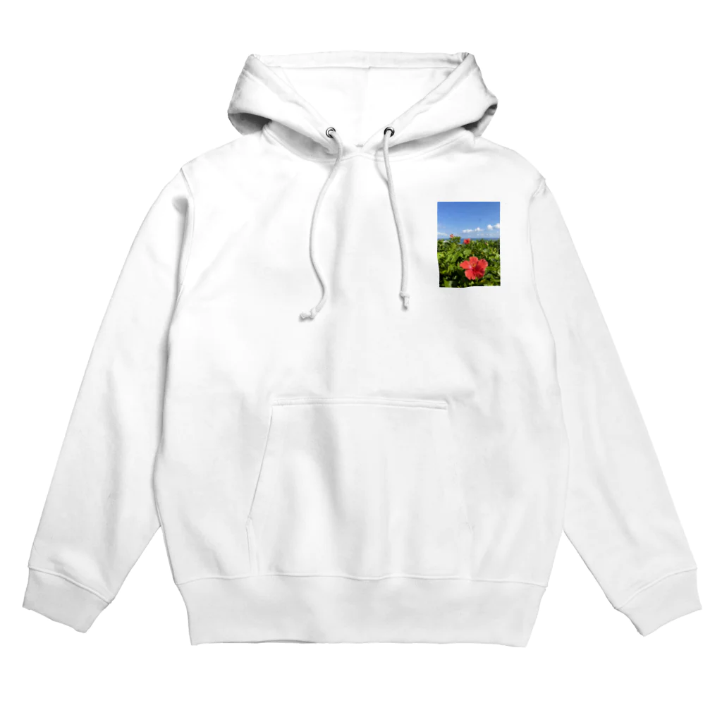 Ripples沖縄レジンアートの沖縄の海とハイビスカス Hoodie