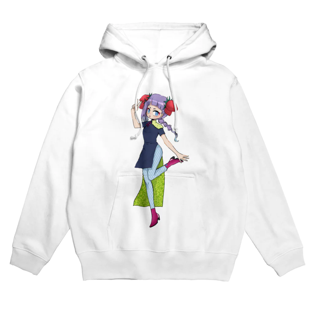 らぴすらずりのいちごチャイナ娘 Hoodie