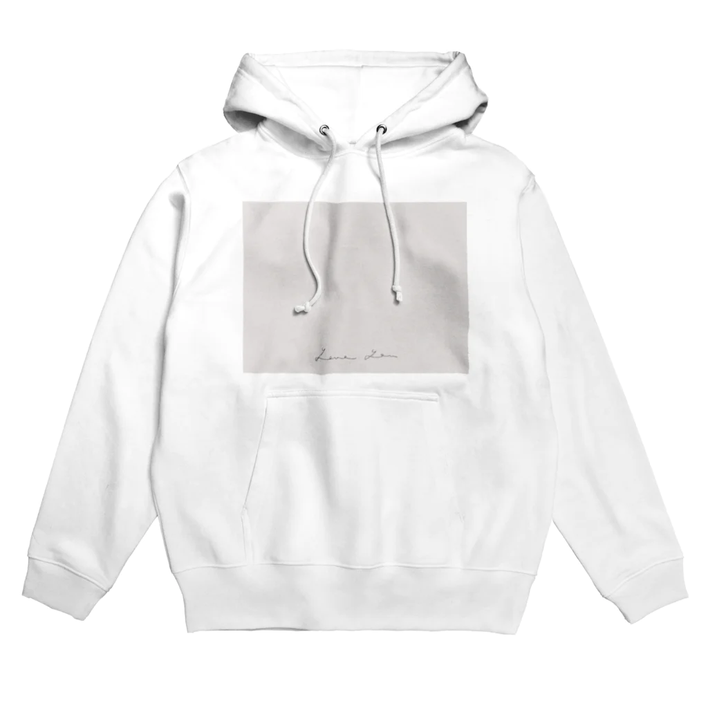 rilybiiのWhite Dusty Pink × Logo Message Hoodie