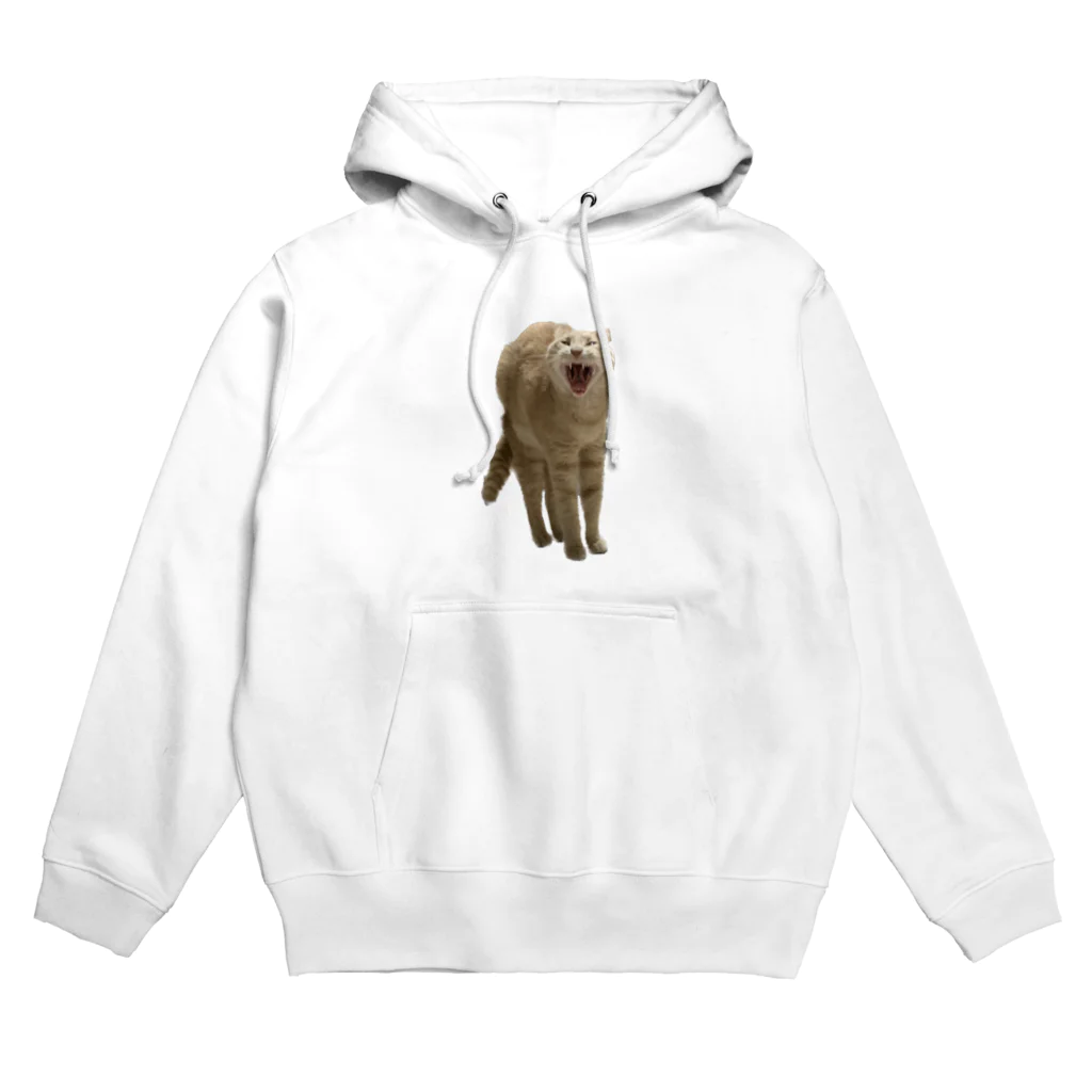 茶トラねこずのあくび猫のシロ Hoodie