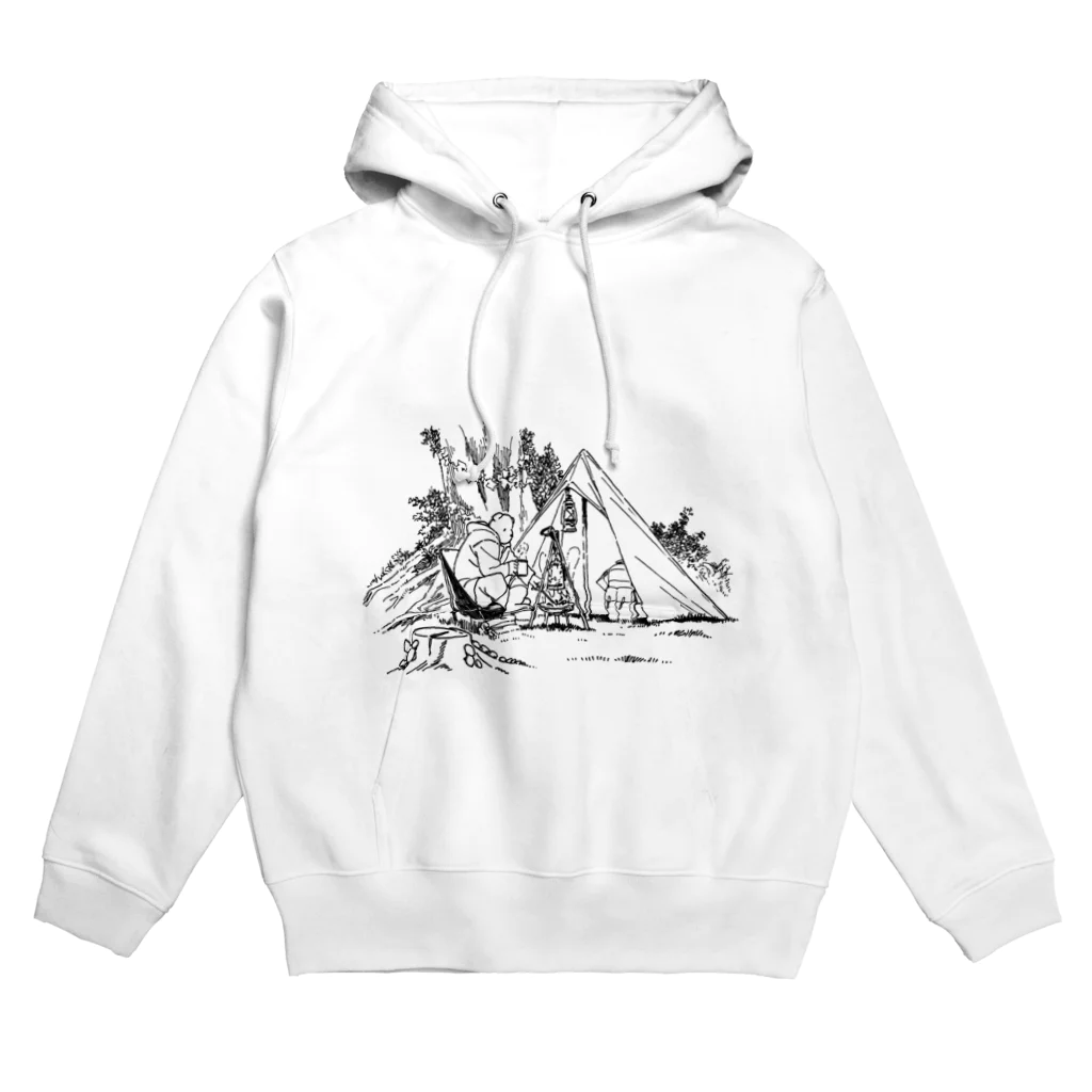 空想画学販売所のクマのキャンプ Hoodie