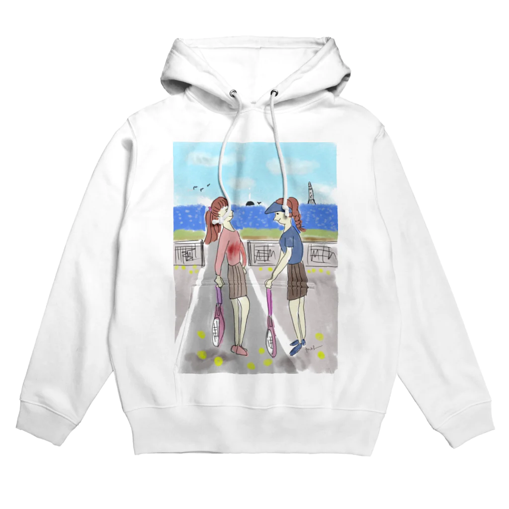 Meguuuのテニスラブペア Hoodie