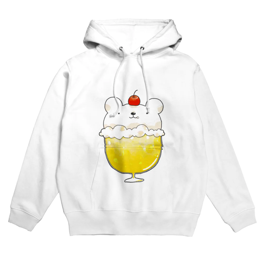 pecori ぺこりのしろくまのクリームソーダ　レモン味 Hoodie