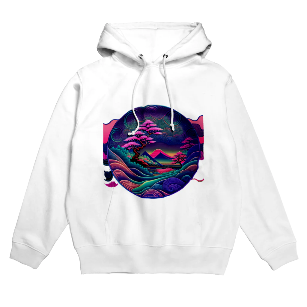 マッケンデジタルワールドの【lofiアート】浮世絵パンクシティ Hoodie