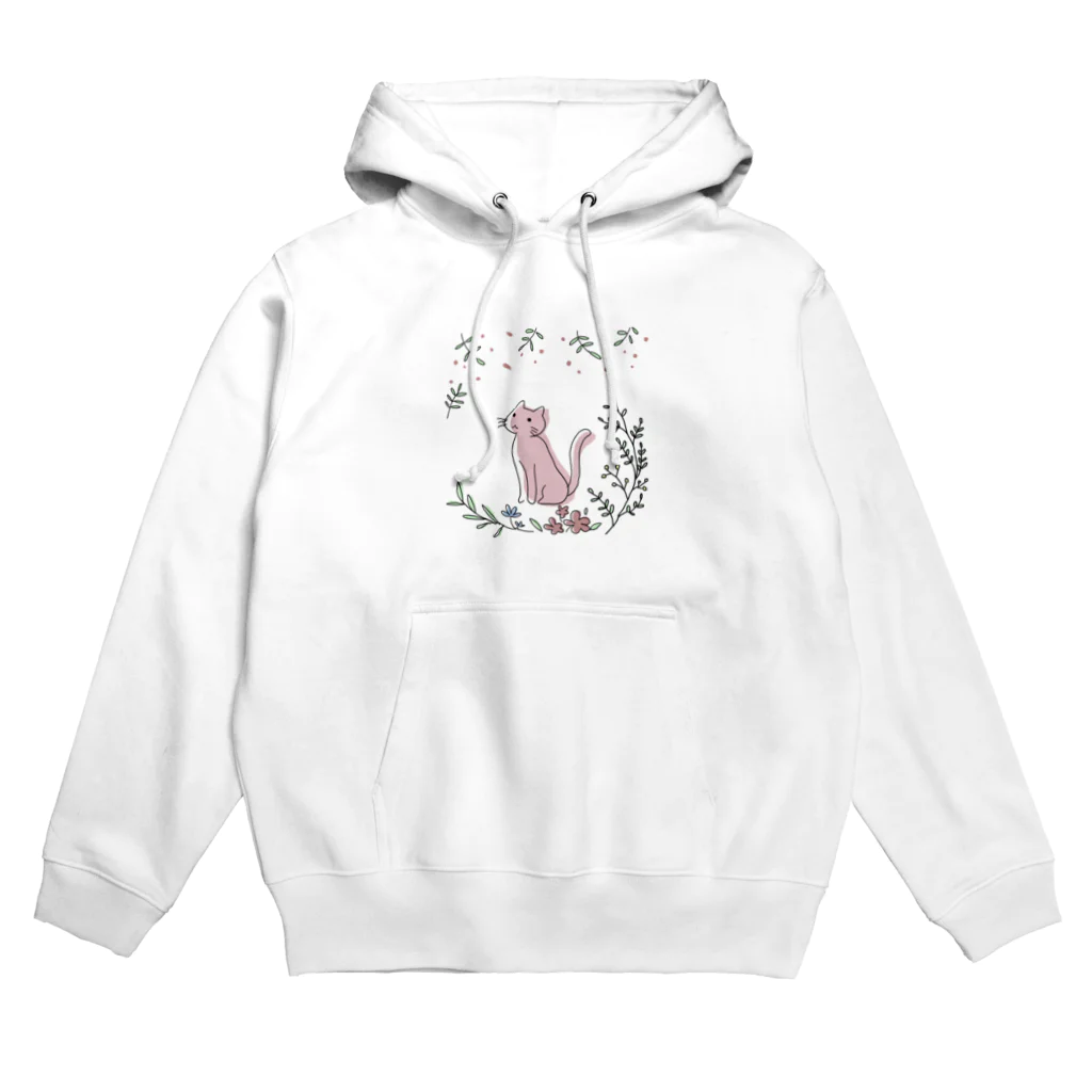 アトリエかののボタニカルな猫 Hoodie