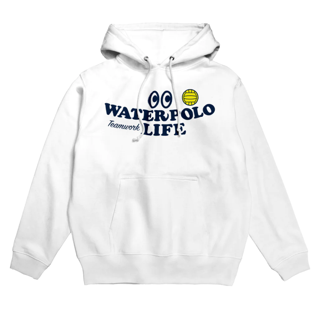 sports_tower スポーツタワーの水球・目玉・すいきゅう・WATER POLO・デザイン・Tシャツ・かっこいい・かわいい・男子・女子・ボール・スポーツ・巻き足・ハンドリング・出足・ドリブル・リターン・ワンタッチシュート・チームワーク Hoodie