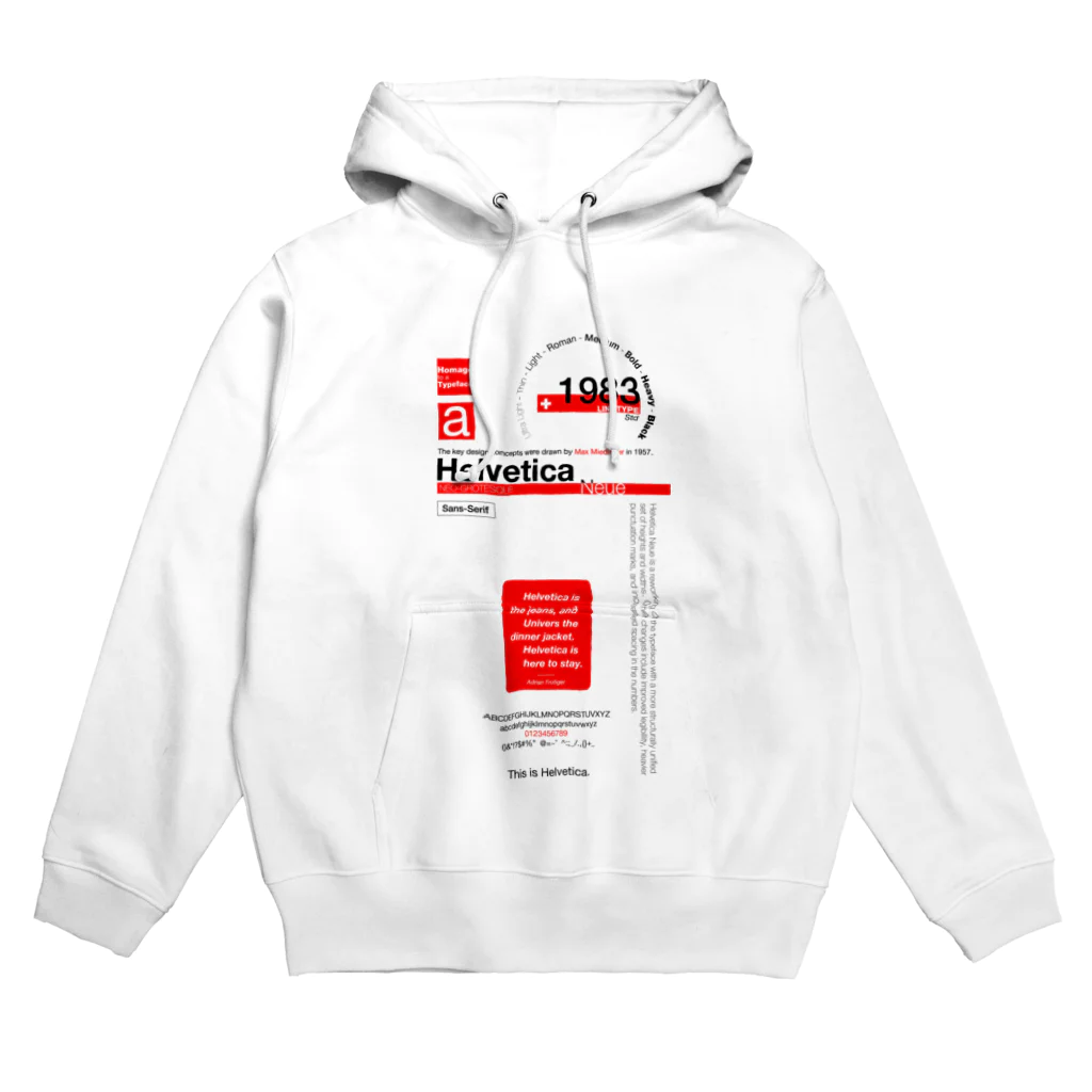 No.30_DesignWorks typographyのHelvetica Neue LT Std - Typography Design Hoodie