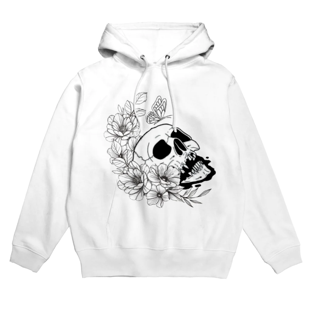 キッチンファラオのドクロフラワー Hoodie