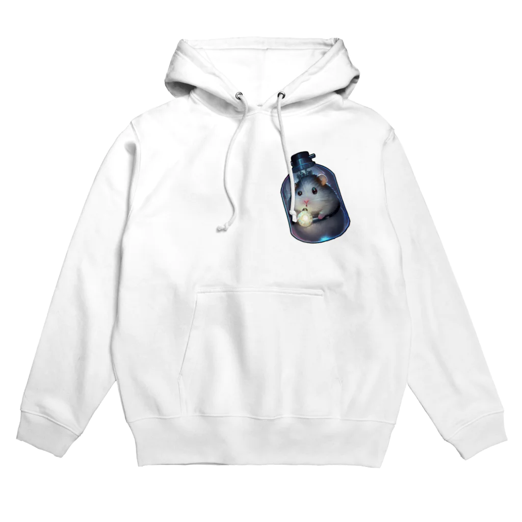 AI_Labの瓶入りハムスターのかわいいアート Hoodie