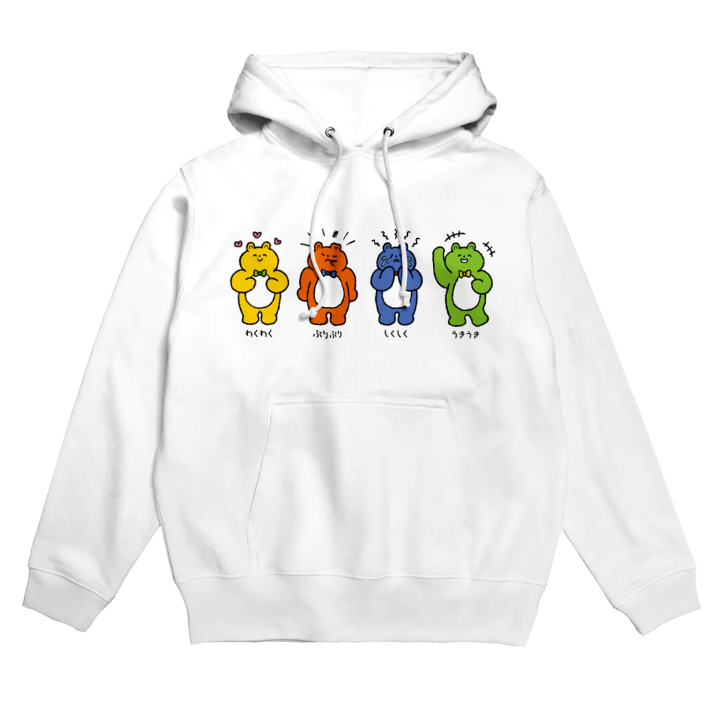 mincruの喜怒哀楽くまさんズ Hoodie