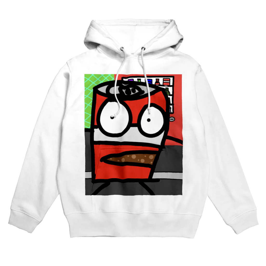 雄大な蒼い空の缶ジュースのコーラくん Hoodie