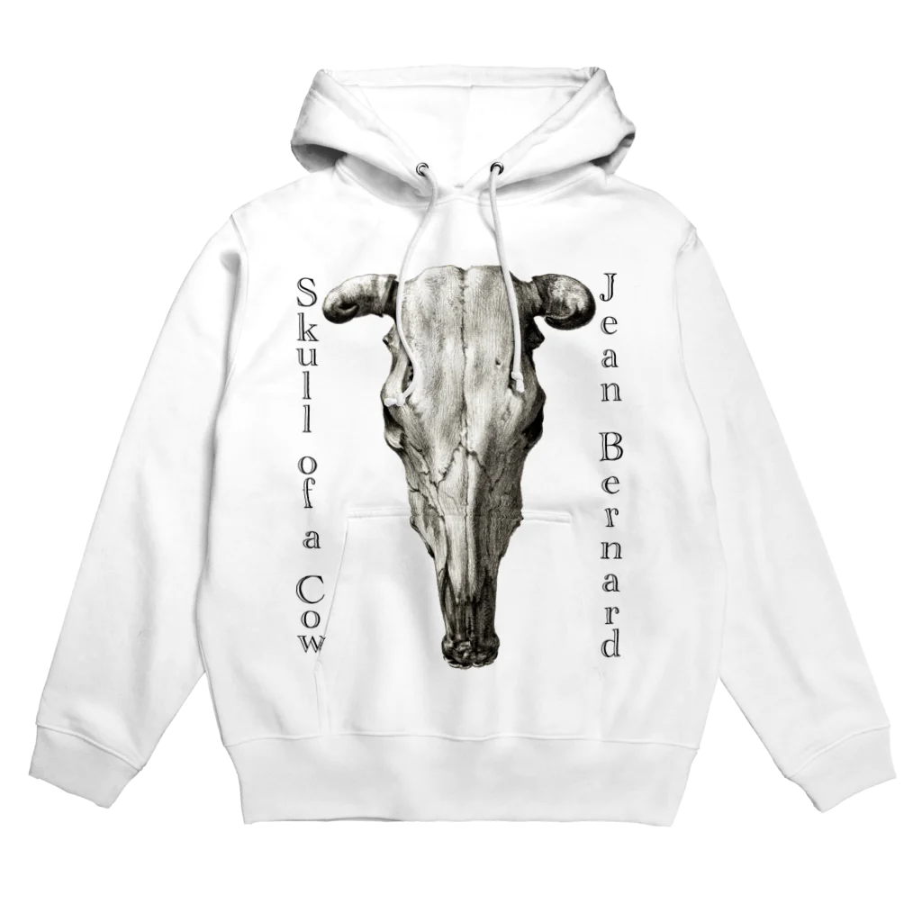 MUGEN ARTの牛の頭蓋骨　ジーン・バーナード　Jean Bernard / Skull of a Cow Hoodie