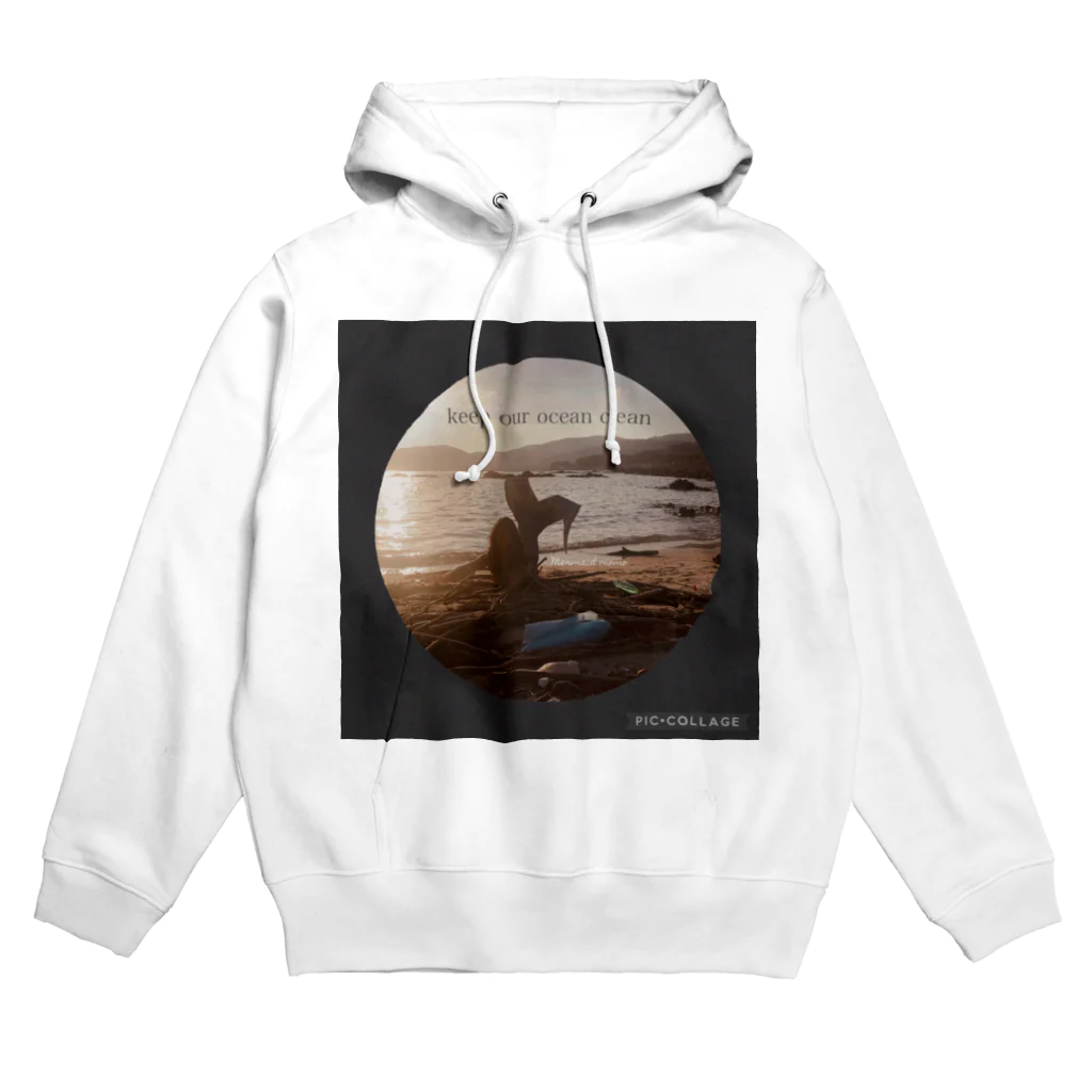 Mermaidmomoの海を大切に　keep our ocean clean Hoodie