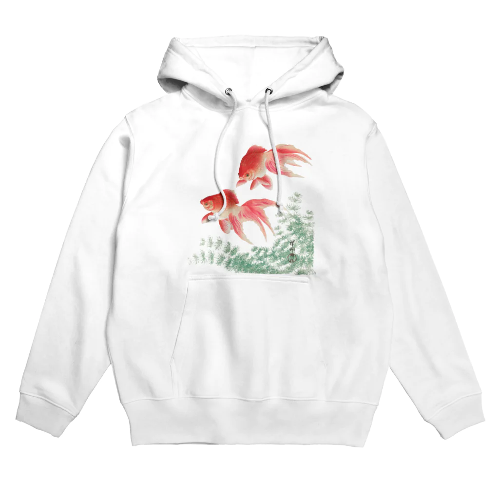 MUGEN ARTの二匹の金魚　小原古邨作品編集　日本のアートTシャツ＆グッズ Hoodie