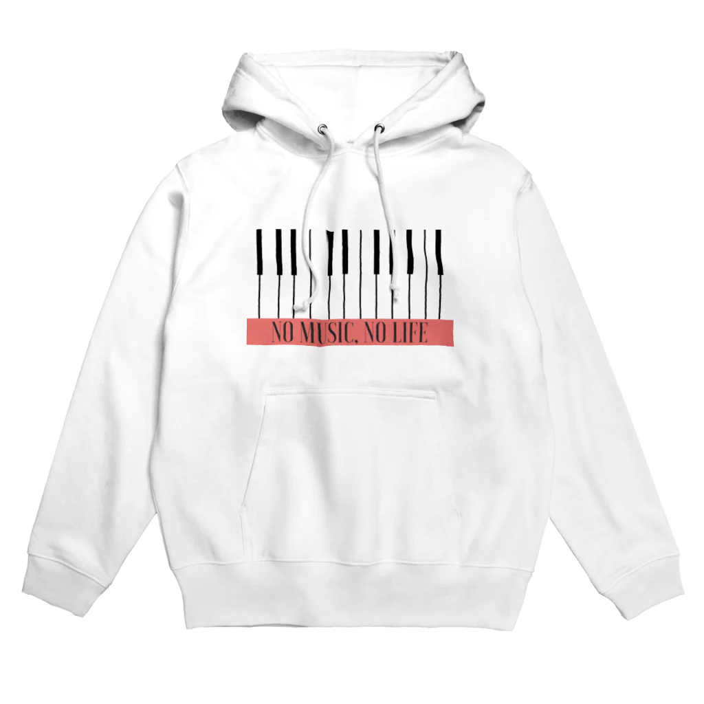 Alulim Official ShopのNO MUSIC, NO LIFE(ヨコ) Hoodie