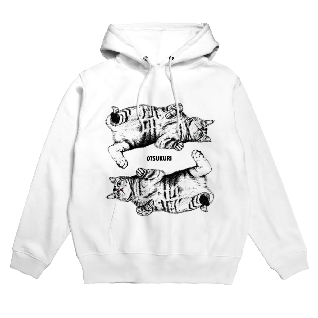 OTSUKURI  ＜SUZURI店＞のいとこの猫・餃子×2 Hoodie