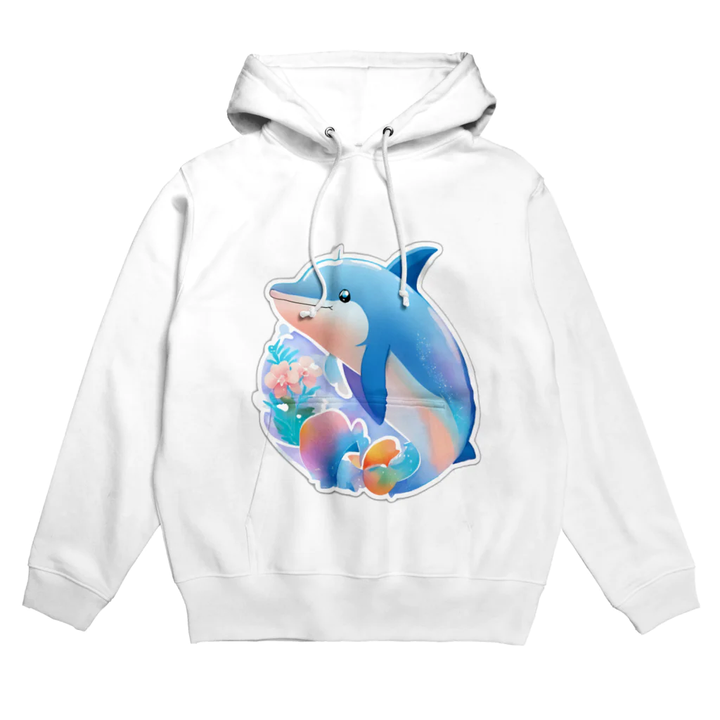 dolphineの可愛いイルカ Hoodie