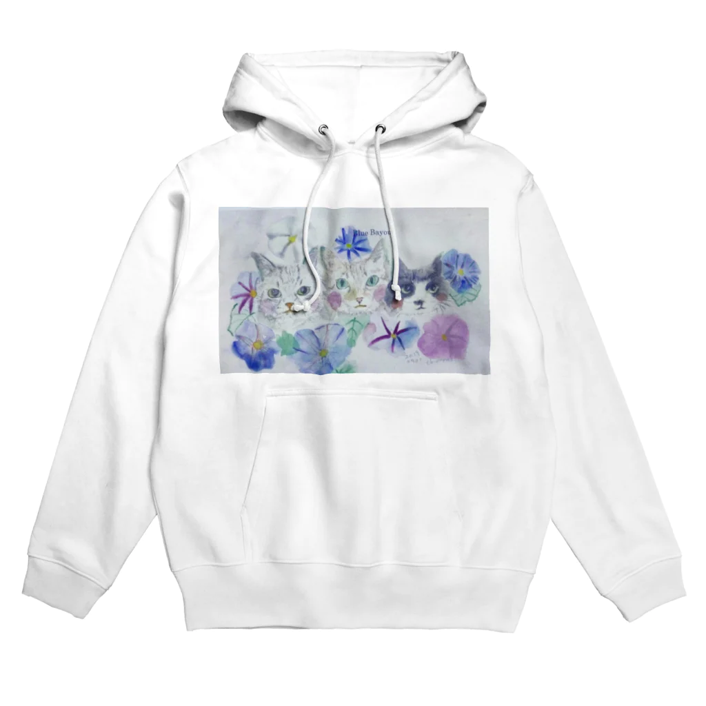 Blue Bayouの朝顔とみるちょこもーたん Hoodie